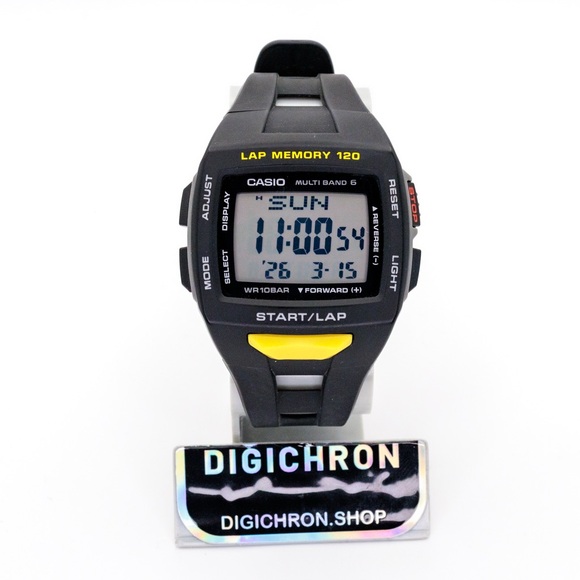 Casio Phys *Japan Import* STW-1000 Solar Wave Ceptor 42mm Digital Sports Watch